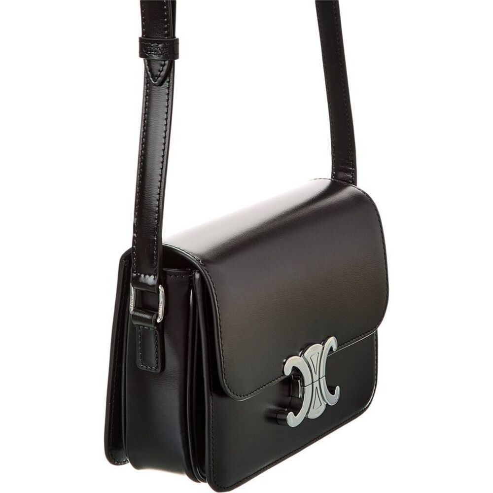 CELINE Teen Triomphe Leather Shoulder Bag - Picture 3 of 4